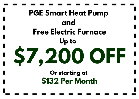 PGE Smart Heat Pump and Free Electric Furnace