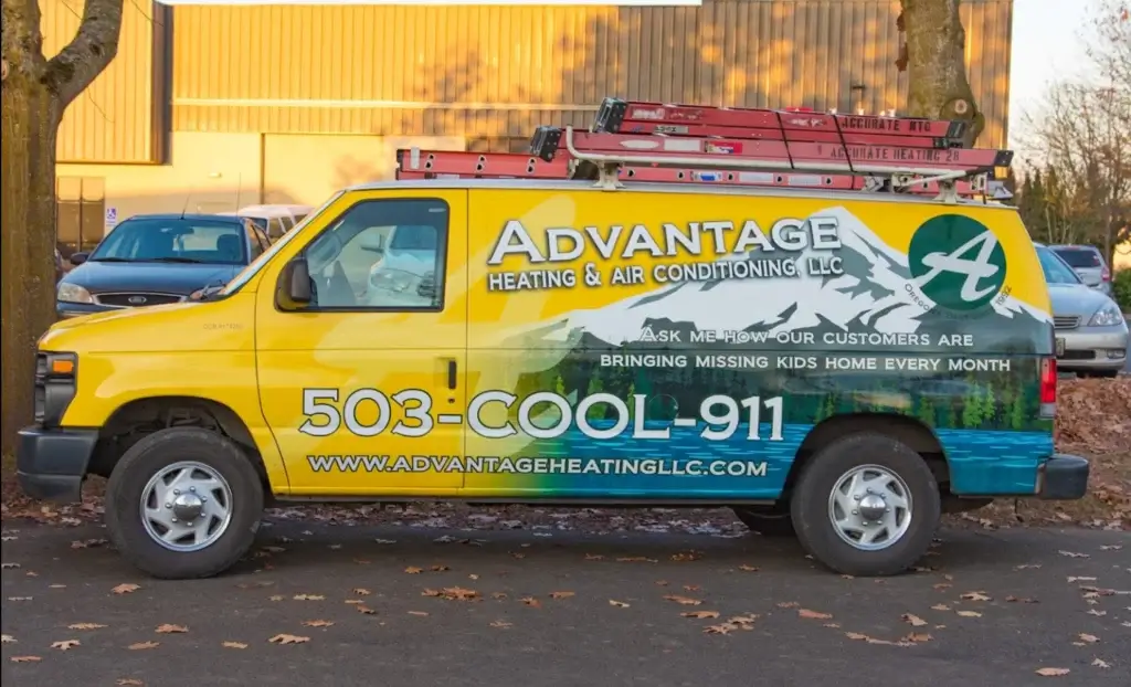 Advantage Heating & Air Conditioning service van