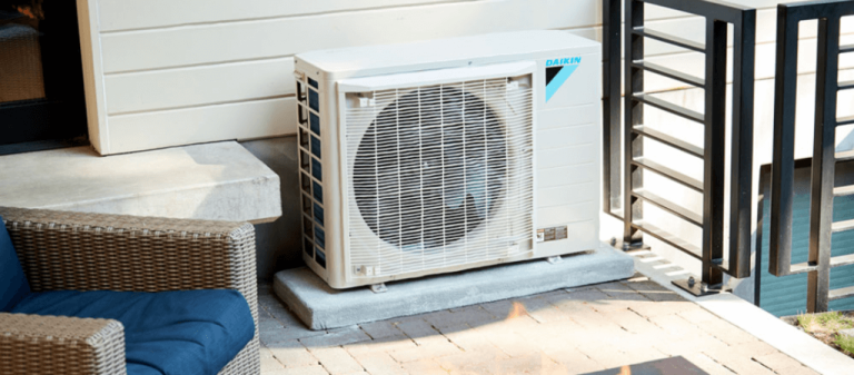 Daikin Fit Air Conditioner on porch in Oregon