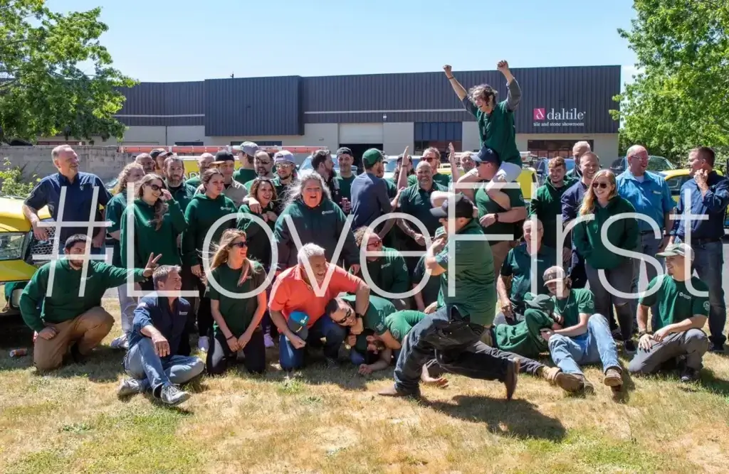 A Group Photo Outside of Building at Advantage Heating & Air Conditioning in Salem, OR